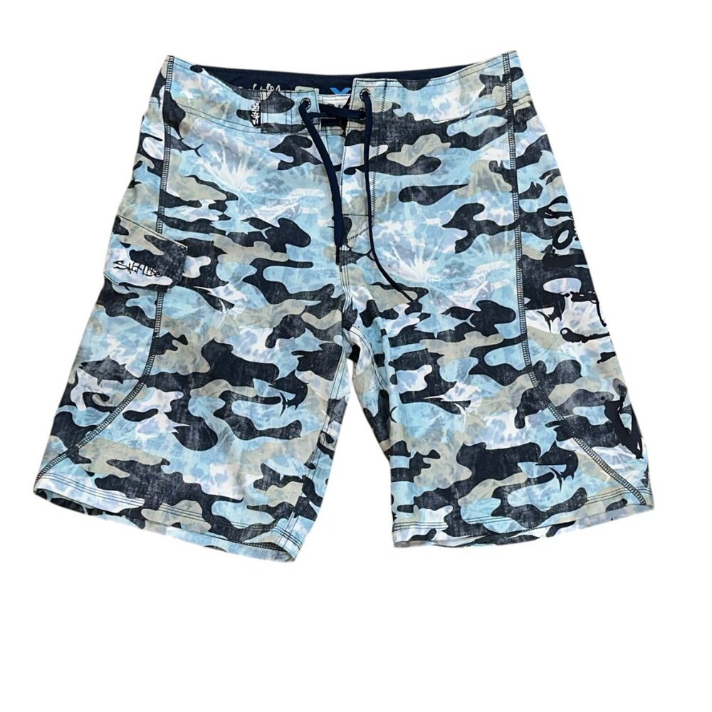 Salt Life SLX-QD Vapor Stretch Board Shorts Swim Trunks Size 30 Summer Beach